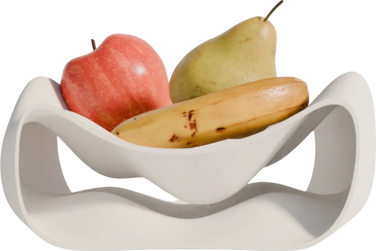 Fiastra® Fano - Fruitschaal - Wit - 35 x 35 cm - Modern Design