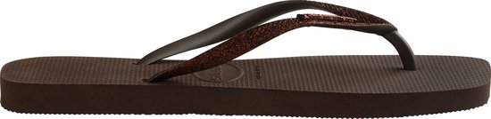 Havaianas SQUARE GLITTER - Bruin - Maat 41/42 - Dames Slippers