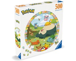 foto van Ravensburger Round puzzle Pokémon - Ronde Legpuzzel - 500 stukjes