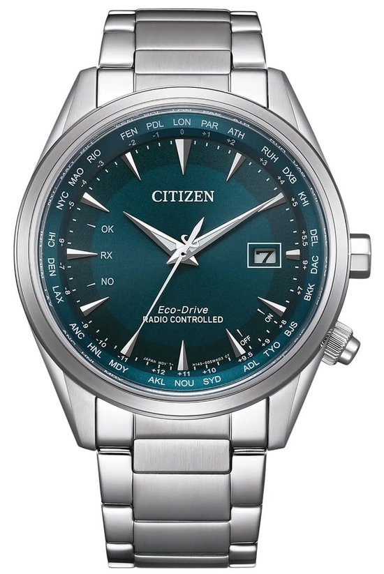 CITIZEN - Heren - Analoog horloge - Staal - Lederen Band - Zilver - 43 mm, zilver, Eén maat, Riemen CITIZEN - Heren - Analoog horloge - Staal - Lederen Band - Zilver - 43 mm, zilver, Eén maat, Riemen