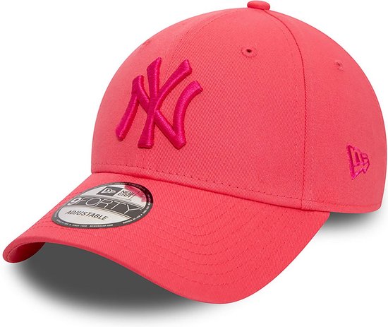 Casquette réglable 9FORTY rose New York Yankees League Essential Pink New Era