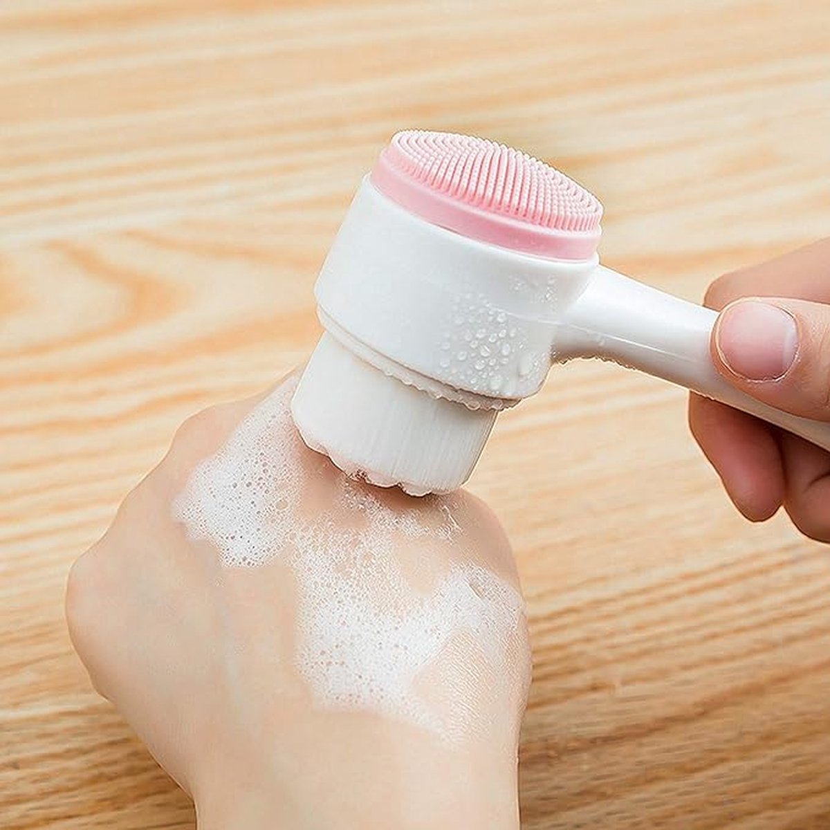 Ayasouk 2-In-1 Diepe Reiniging Wassen - Gezicht Brush Krimpen Poriën Facial Manuele Massage - Apparaat Huid Lift Beauty Tool gezichtsreiniging Borstel