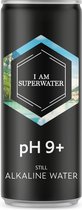 Water alcaline pH 9+ - 330 ml Paquet de 24 I am Superwater can - Eau de source alcaline (24 canettes) - pH élevé - Eau Kangen - eau alcaline - eau désacidifiante - pH 9 plus - régime alcalin