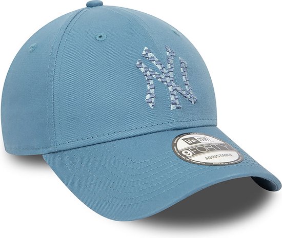 New Era - Casquette ajustable 9FORTY Blue à remplissage saisonnier des Yankees de New York