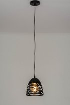 Lumidora Hanglamp 73253 - CELES - E27 - Zwart - Metaal - ⌀ 20 cm
