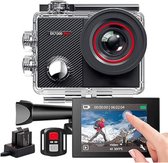 Vlog Camera voor Kinderen en Volwassenen - Vlog Camera's voor Beginners en Professionals - Bodycam - Action Camera - Zwart met Rood