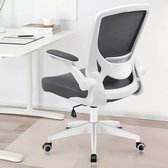Natuurlijke Armleuning Computerstoel - Ergonomisch Design - Hoogte Verstelbaar - Ademende Stoffen Bekleding - Kantelmechanisme - Zwart Kleur Optie - Comfortabele Zitting