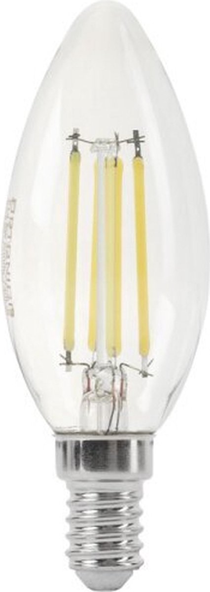 Optonica LED Filament Kaarslamp C35 E14 - 6W (vervangt 60W) - 730lm - 4500K Neutraal Wit - 230V - Ø35mm - Energiezuinig