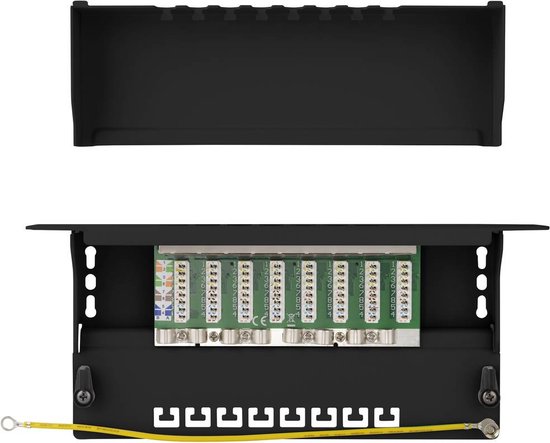Panneau de brassage réseau Renkforce RF-4870828 8 ports 254 mm (10) CAT 6A 1U fourni