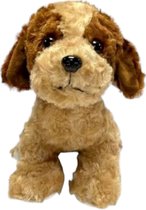Huggables - Knuffel Hond - Puppy - Bruin - 25 cm