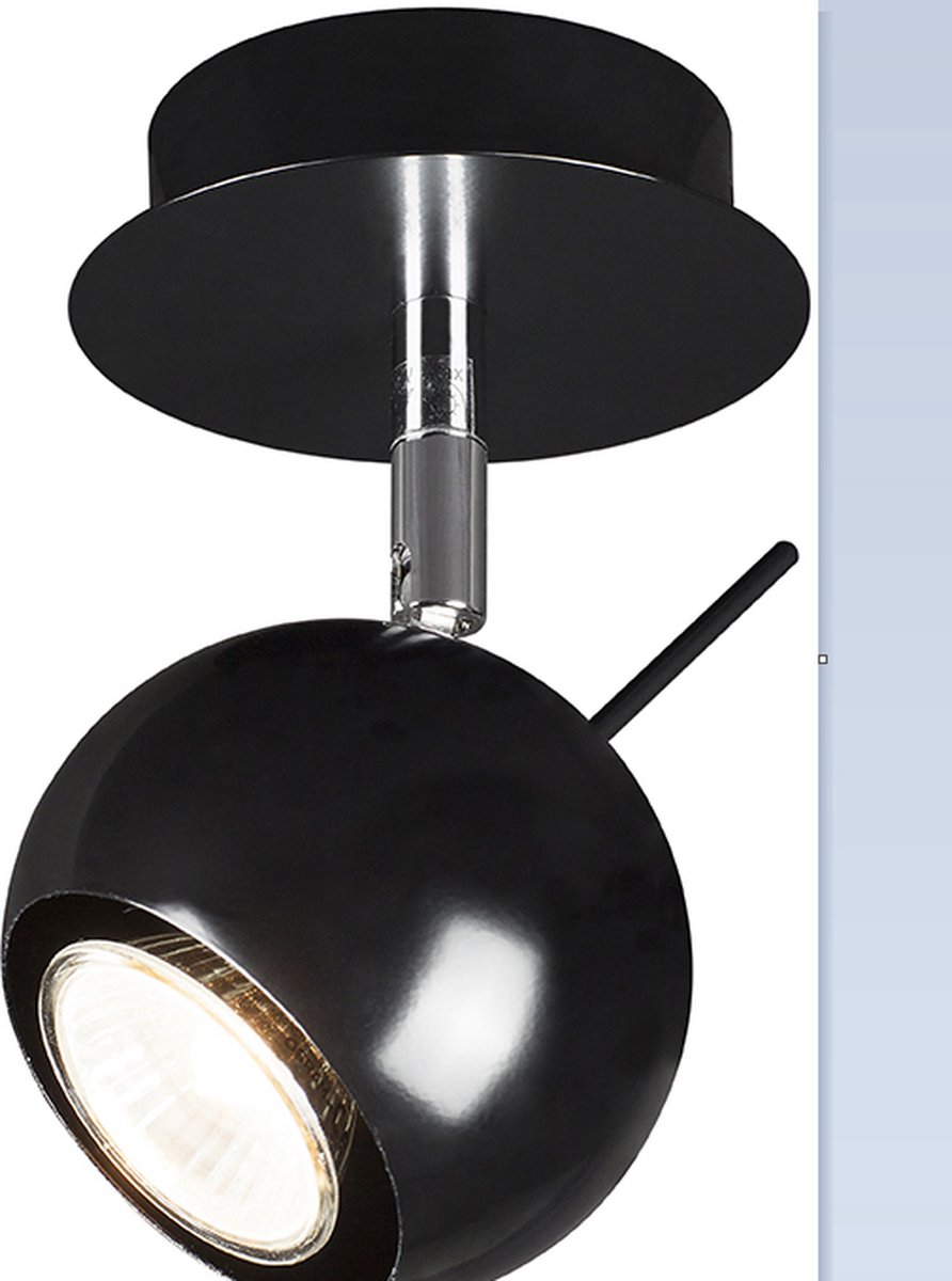 LINEA VERDACE ROCCA/1 OPBOUWSPOT ZWART