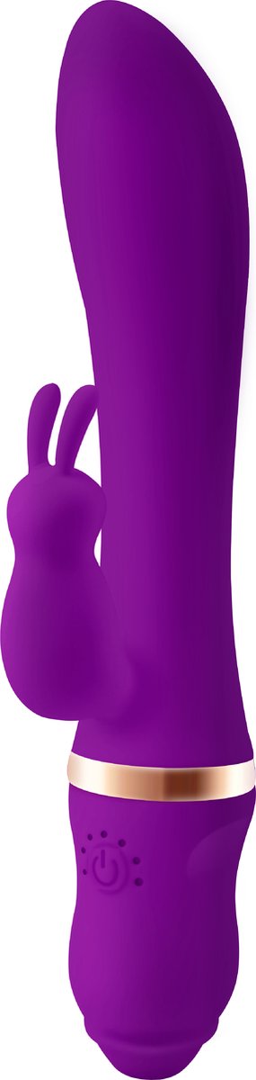 Goedkoopste Cupitoys® Tarzan vibrator met rabbit - 22,5cm - Paars - 7 standen - Vibrators voor vrouwen en mannen - Sex toys voor vrouwen en mannen