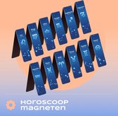 AliRose - Magnetische Bladwijzers / Boekenlegger - HOROSCOOP - Set - 12 Stuks - Voor Elke Maand - Sterrenstelsels