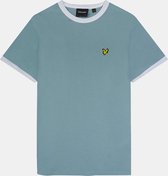 Ringer T-Shirt- Blauw - M