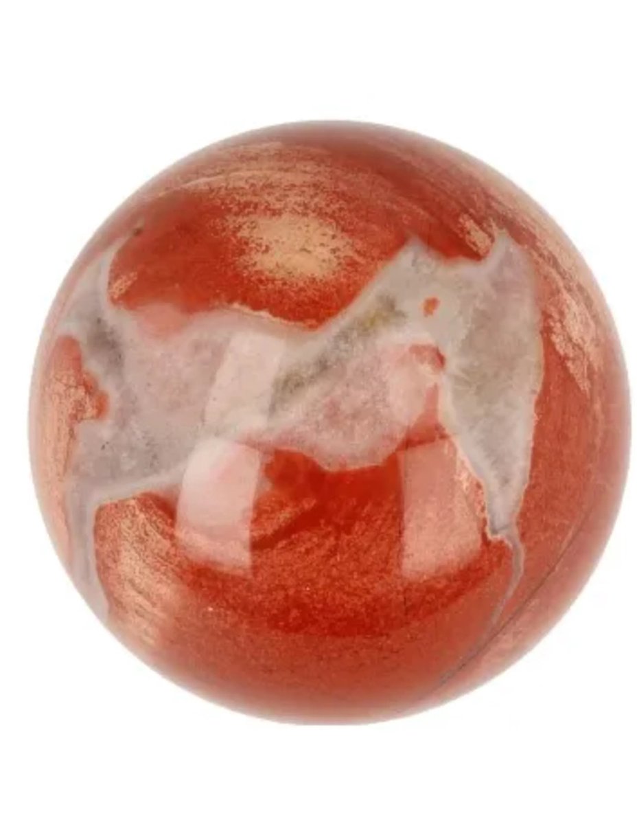 Edelsteenbol Jaspis rood 40 mm