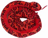 Pia Soft Toys Knuffeldier Boomslang - zachte pluche stof - rood - kwaliteit knuffels - 250 cm