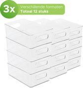 Box me - Opberg bak - 12 stuks - Bureau organizer - Voorraad bak - Lade organizer - Packing cube