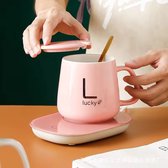 Tasse chauffante - Sous-verres chauffants - Tasse à Café - Set cadeau - Café chauffant - Avec USB