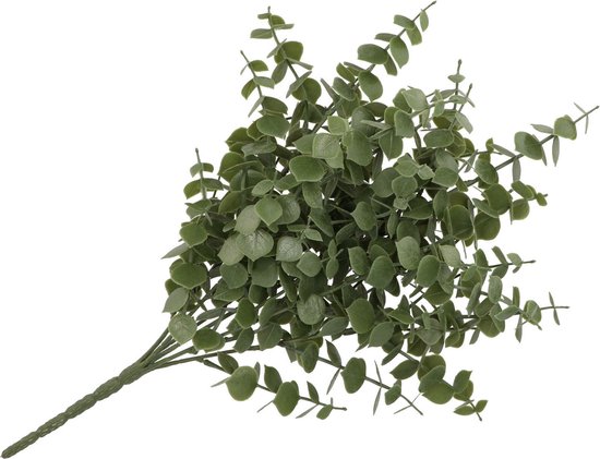 DK Design Kunstbloem Eucalyptus tak - 47 cm - groen - bundel/bosje - Kunst zijdebloemen