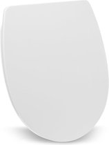 Luxiba - Wc-bril met softclosemechanisme, eenvoudige montage, wc-deksel met softclosemechanisme, wit, thermoplastisch wc-deksel ovaal, wc-bril, wc-bril met softclosemechanisme, wc-deksel