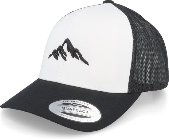 Hatstore- Mountain 3d Black/White/Black Trucker - Wild Spirit Cap
