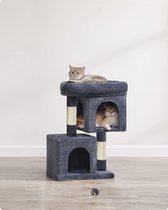 krabpaal, kattenmeubel met sisaltouw, pluche, ligbed, speelhuisje met holletjes, speelgoed voor katten (40 x 30 cm) , 6 Kilograms