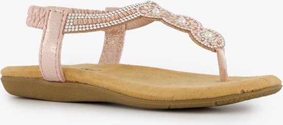 Blue Box meisjes sandalen met strass steentjes - Roze - Maat 29