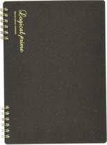 Nakabayashi Logical Prime A5 Wire-O Bound Gray Notebook Dotted + GRATIS Fineliner