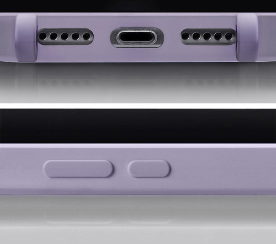 Mobilize Telefoonhoesje geschikt voor Samsung Galaxy A15 Flexibel TPU | Mobilize Lanyard Gelly Hoesje met koord - Pastel Purple | Paars