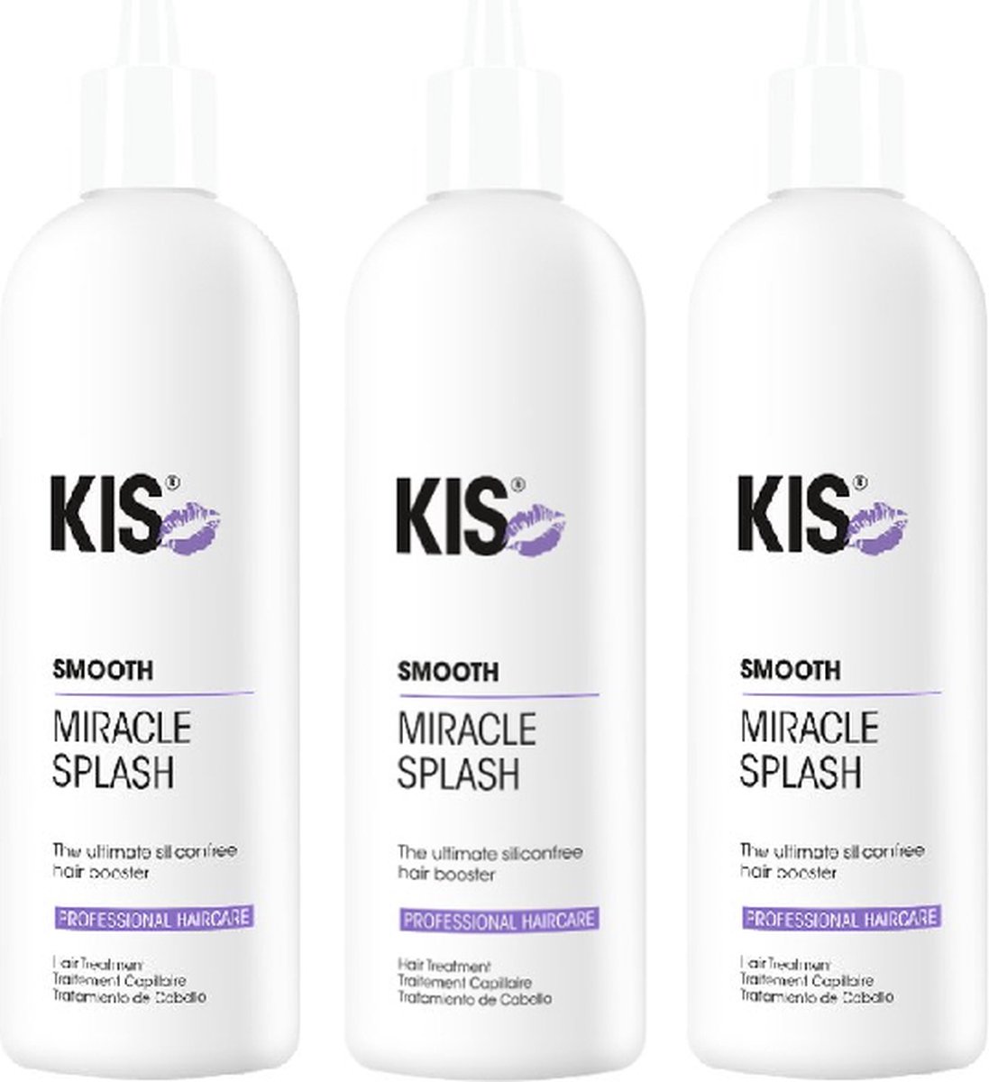 KIS Smooth - Miracle Splash - Haar Treatment - voordeelverpakking - 3 x 200 ml