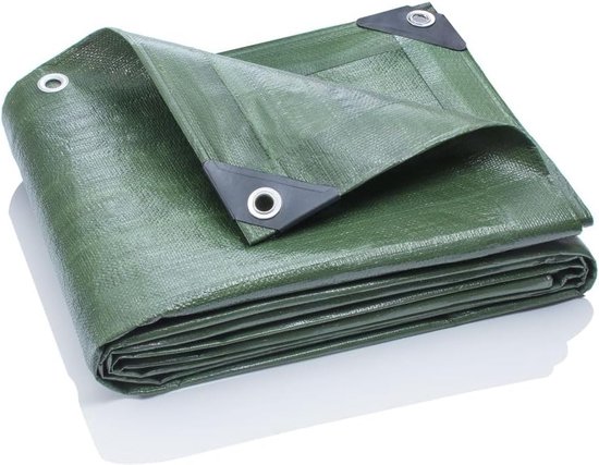 Afdekzeil, zeildoek, transparant, 160 x 150 cm, beschermend zeil, bootzeil, 400 g/m², pvc, 0,35 mm, met ingestanste ringen, voor pool, tuinmeubelen, trampoline, auto, waterdicht, scheurvast