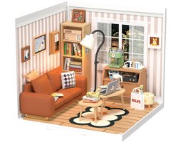 Robotime, DIY Huisje Super Creator Cozy Living Lounge, DW007, 16,3x16,3x15,2cm
