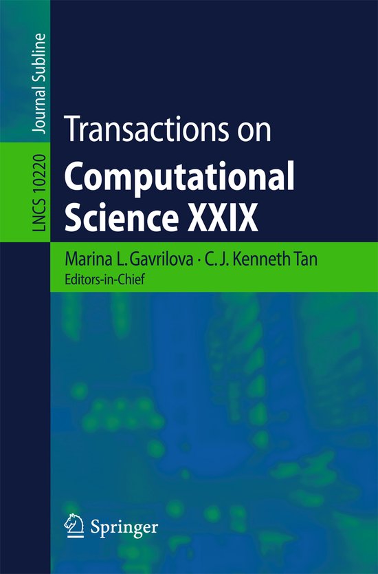 Transactions on Computational Science XXIX - cover