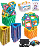 Set de Bouwstenen magnétiques - Jouets de construction magnétiques de 52 pièces - Jouets Éducatif pour la pensée créative - Convient aux Enfants de 3 à 10 ans - Cadeau Perfect pour Noël et les anniversaires