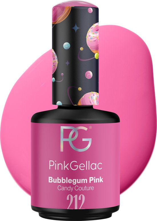 Pink Gellac 212 Bubblegum Pink Gel Lak 15ml - Glanzende Roze Gellak Nagellak - Gelnagels Producten - Gel Nails