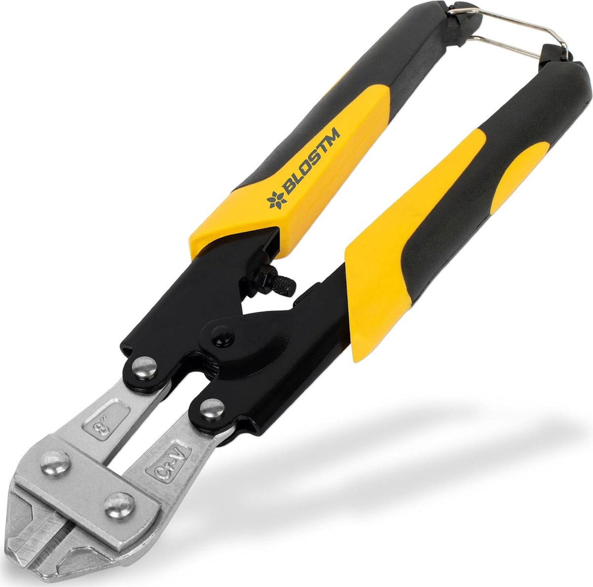 Boutenschaar Klein 8 Mini-boutenschaar Heavy Duty met ergonomische rubberen comforthandgreep Snijdt door kettingen hangsloten draadhekken en meer