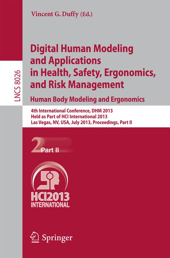 Digital Human Modeling and Applications in Health, Safety, E ... - cover