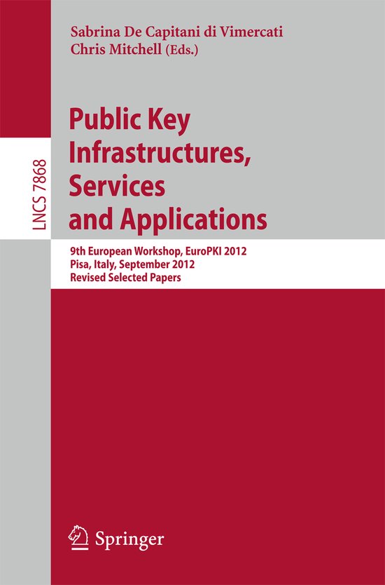 Public Key Infrastructures, Services and Applications - cover