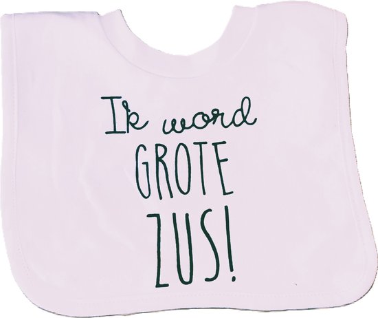 Foto: Slab met tekst voor ik word grote zus big sis sister zwangerschapsaankondiging zwangerschap aankondiging geboorte baby cadeau