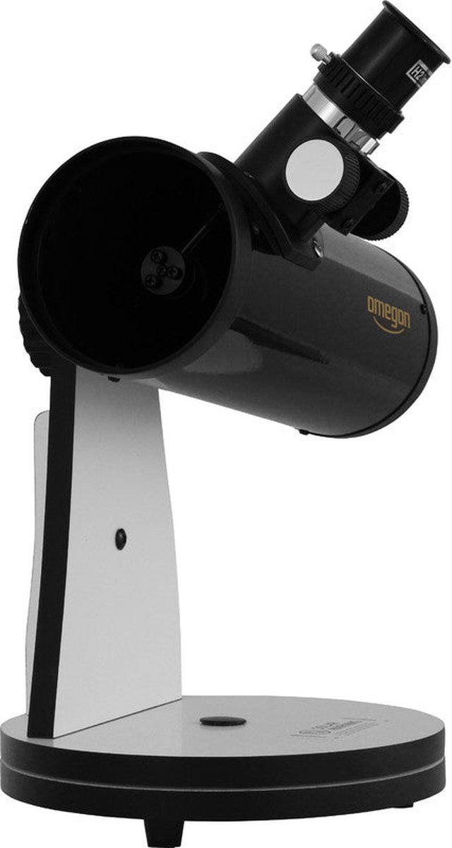 Omegon Dobson Telescope N 76/300 DOB | Compact Tabletop Dobson Telescope | 76 mm Opening | 75-Way Magnification | Complete Set with Many Accessories | Fun for the Whole Family