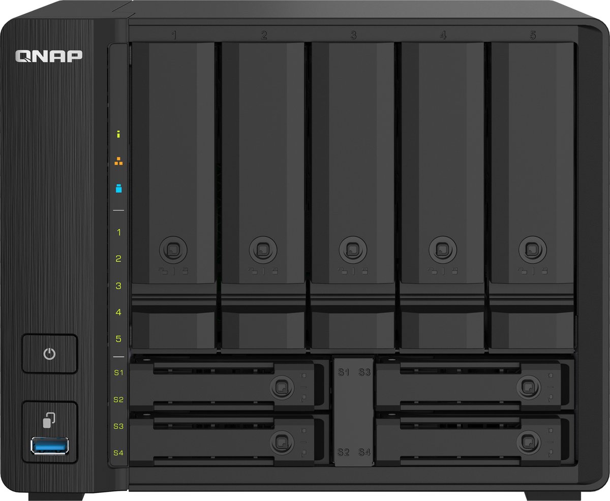 QNAP TS-932PX NAS Tower Ethernet LAN Zwart Alpine AL-324