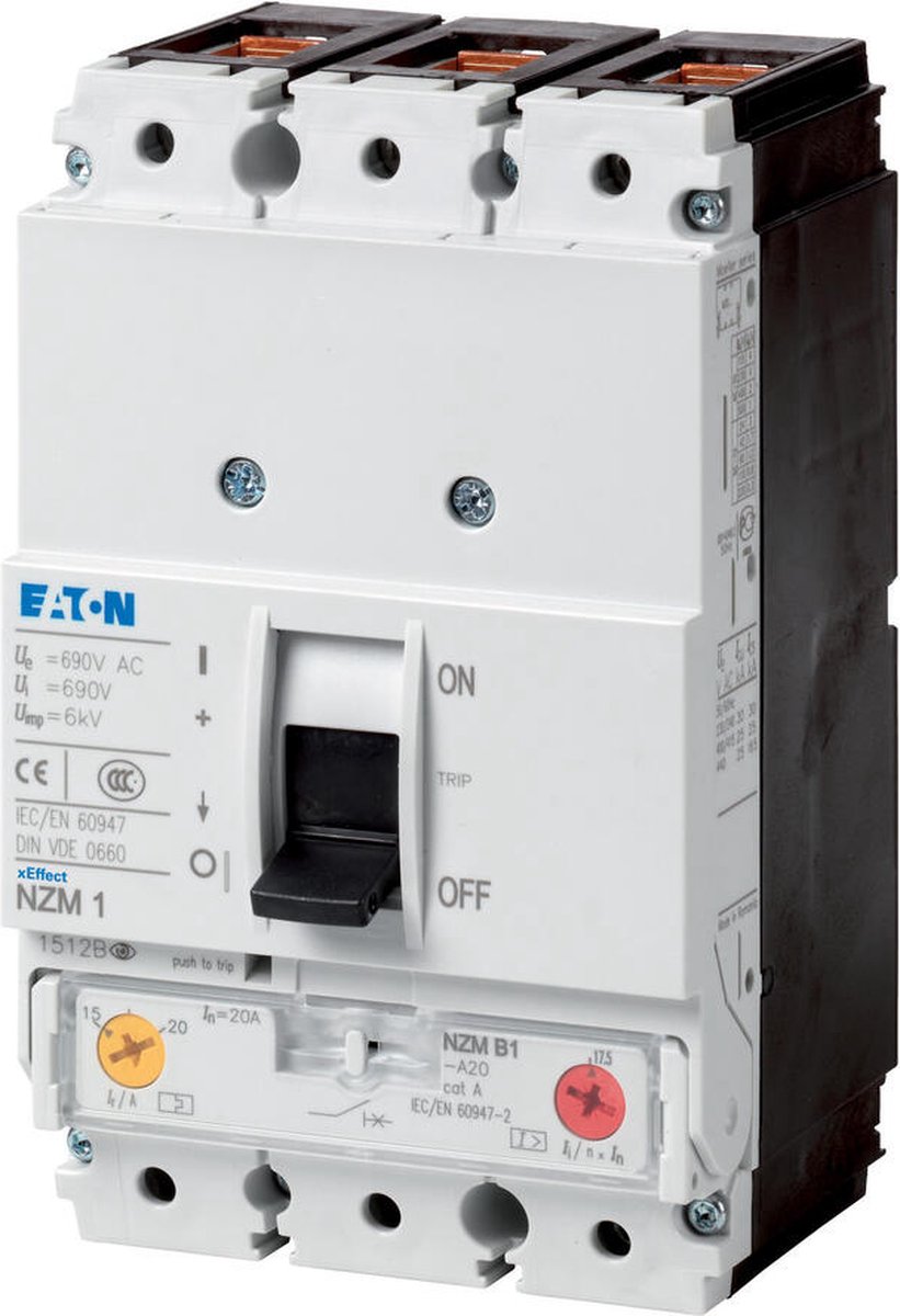 Eaton Installatieautomaat NZM1 3P 63A 50KA UL IEC - 274240 - E3EC3