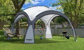 Elfida - Tente de fête 360 ​​cm - Pavillon de jardin avec éclairage Solar LED - Résistant aux UV - Sac de rangement inclus - Anthracite
