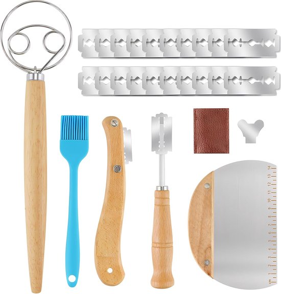 Deegmes - Deegmesje - Lame - Lame Mesje - Baguette Mes - Bakkers Set - Deegmes Set