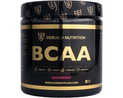 Rebuild Nutrition - BCAA - 300 gr Poeder - Framboos Smaak - Essentiële Aminozuren voor Spierherstel