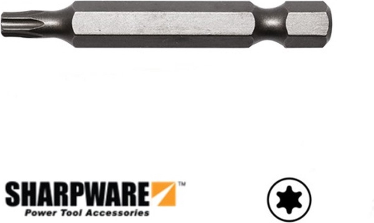 Sharpware - Schroefbit - T-Drive - Standaard 50mm - Torx 10 - 5st