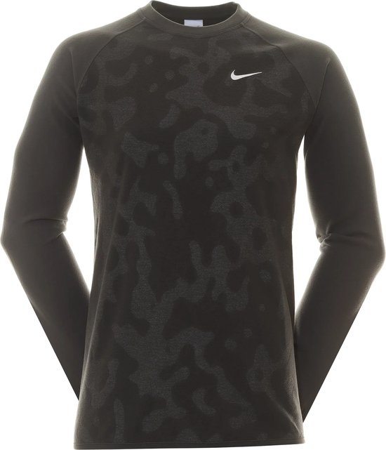 Nike Men Dri-Fit Wool Crew Sweater - Golftrui Voor Heren - Antraciet/Camo - M