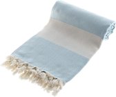 Strandlakens, Peshtemal strandhanddoek, Baby Blauw Kleur (Code : 21) , 100x180 cm Beach Towel, Turkish Peshtemal, Hammam Towel