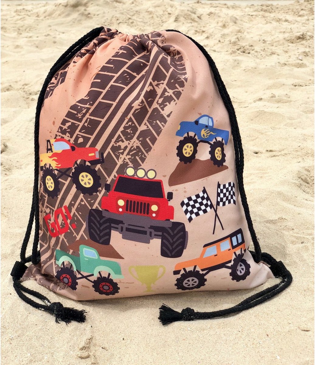 Gymtas Monster Truck - 40x32 cm