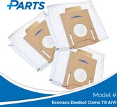 Ecovacs Deebot Ozmo T8 AIVI Stofzakken van Plus.Parts® geschikt voor Ecovacs - 3 stuks